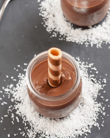 Kakao-Kokosmilch-pudding