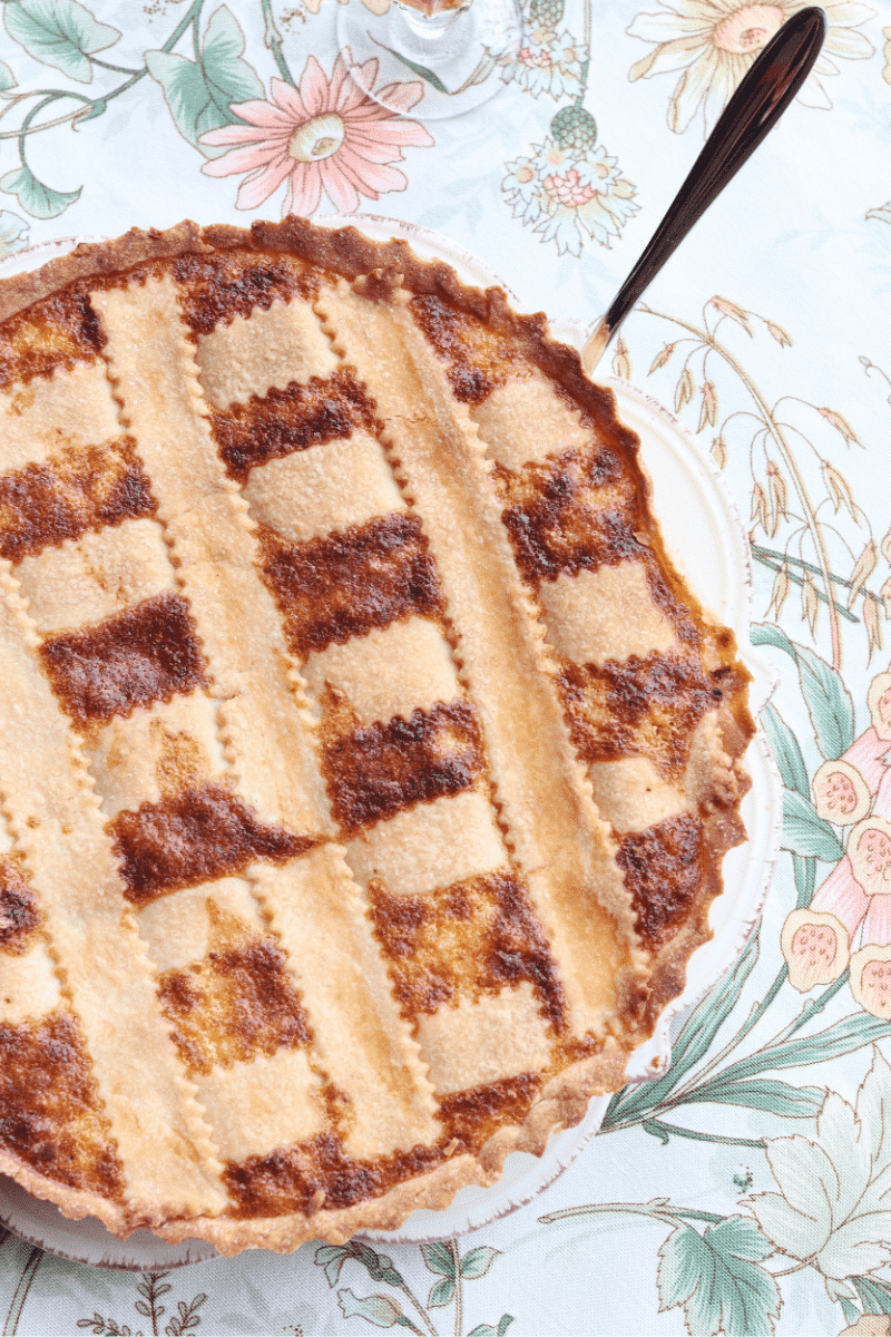 ricetta crostata di riso toscana con ricotta e uvetta