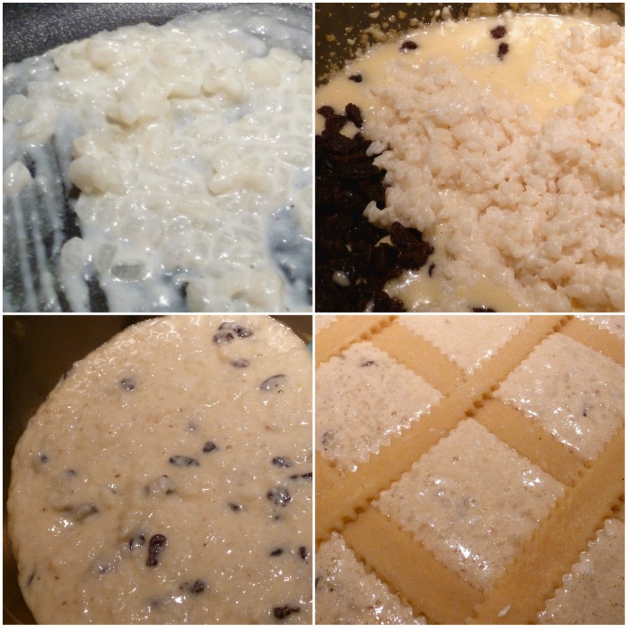 fasi preparazione crostata riso