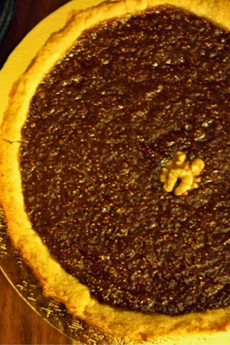 Frolla alle noci con marmellata di fichi