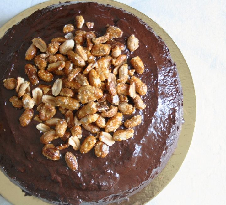 Torta alla banana con glassa al caffè