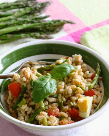 Italienischer Dinkelsalat rezept mit Spargeln