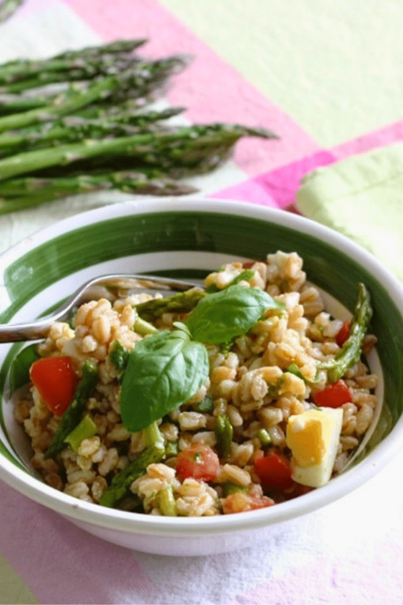 Italienischer Dinkelsalat rezept mit Spargeln