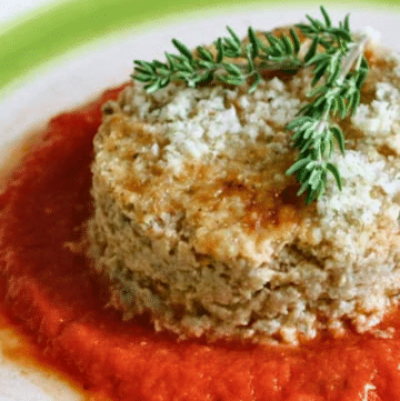 Sformato di melanzane e ricotta