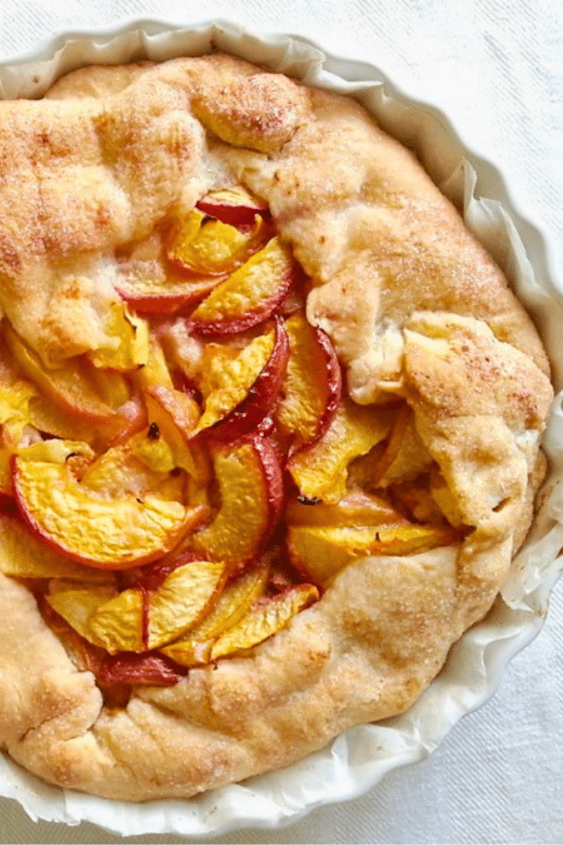 Französiche Pfirsich-Tarte (Galette)