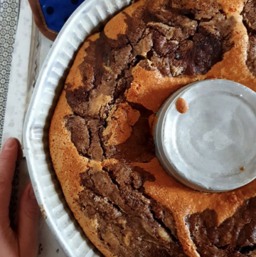 Torta bicolore al cacao della mamma