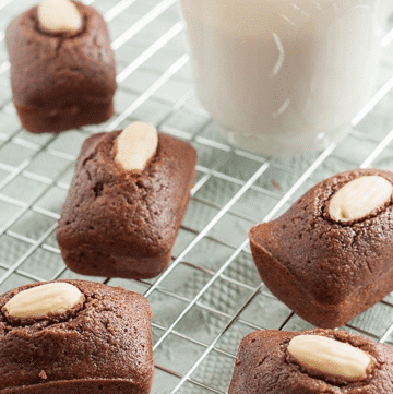 Financier al cacao e farina di riso