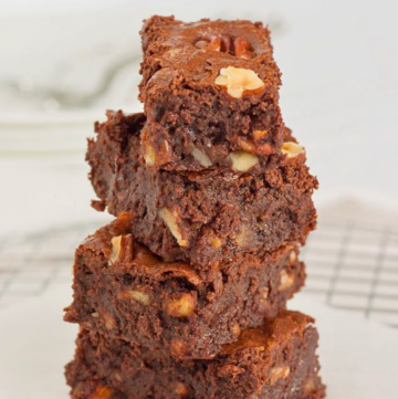 Brownies fondenti con farina integrale
