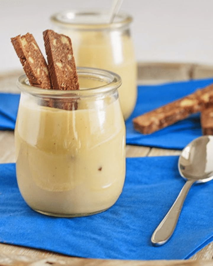 Leichte Ingwercreme-Dessert