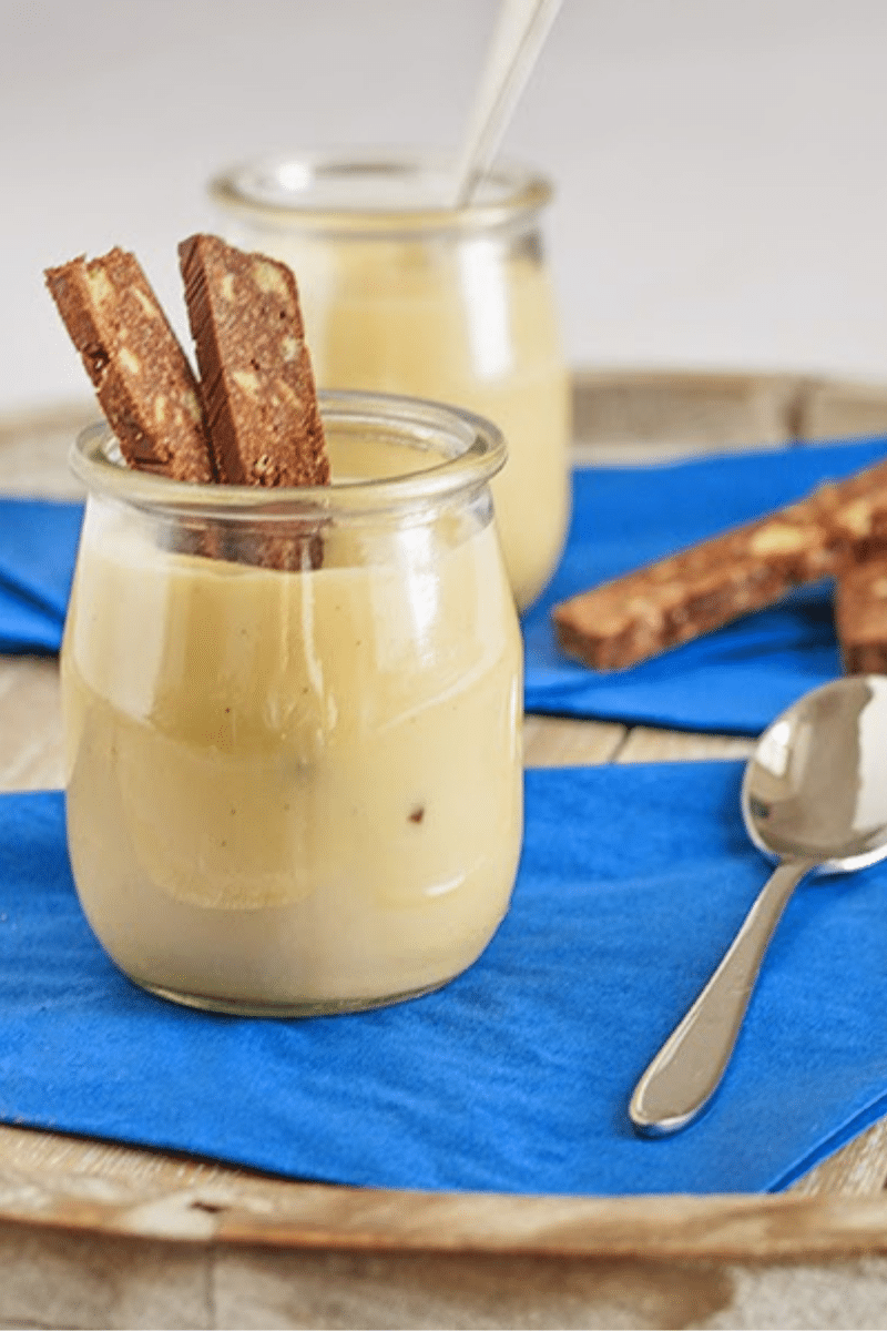 Leichte Ingwercreme-Dessert