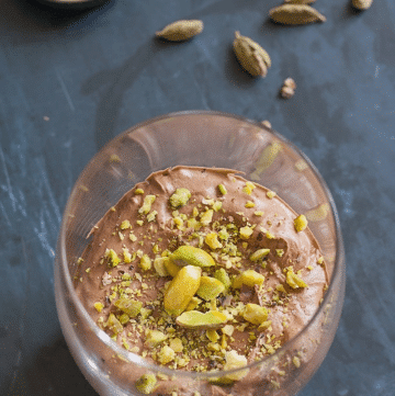 mousse cioccolato pistacchi