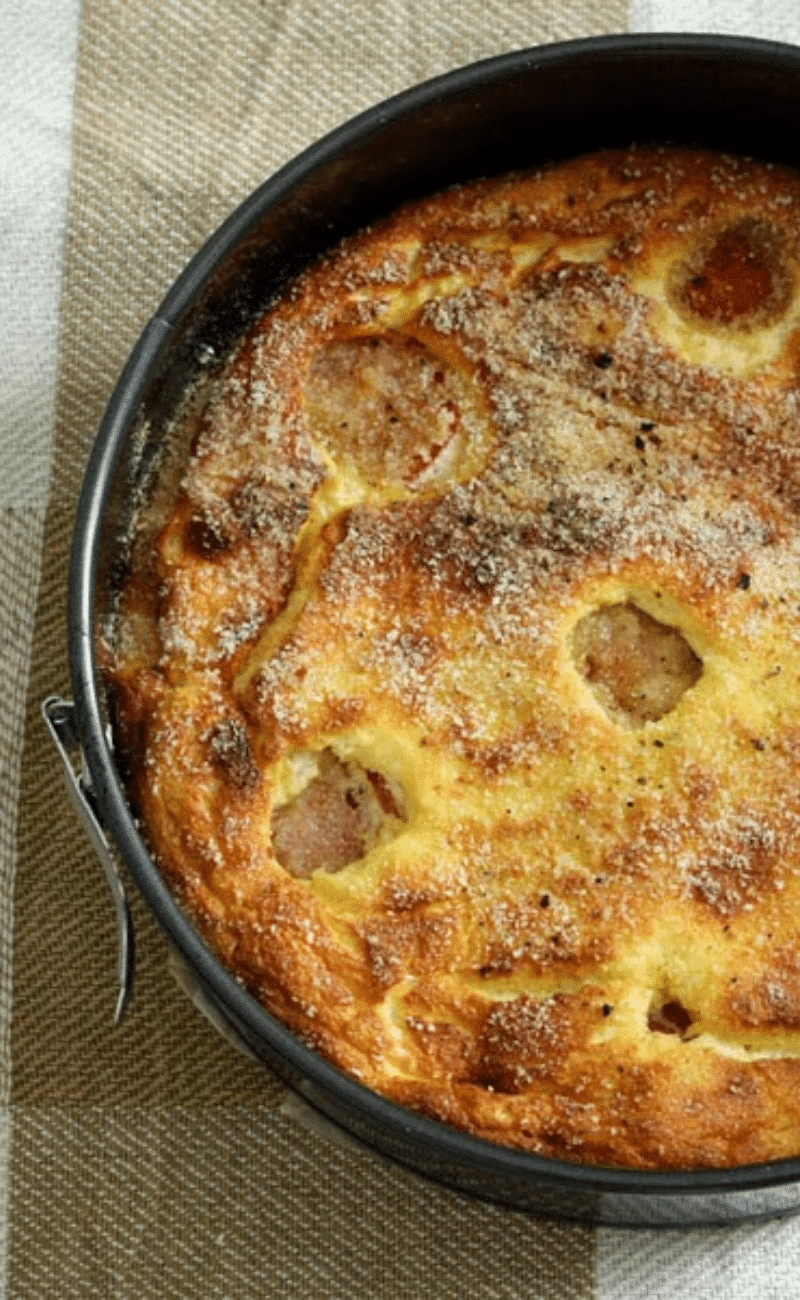 Herzhafter Kuchen mit Ricotta, Tomaten und Thymian