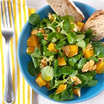 wintersalat mit orangen