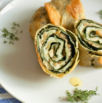 Herzhafter Strudel mit Kohl, Klippfisch