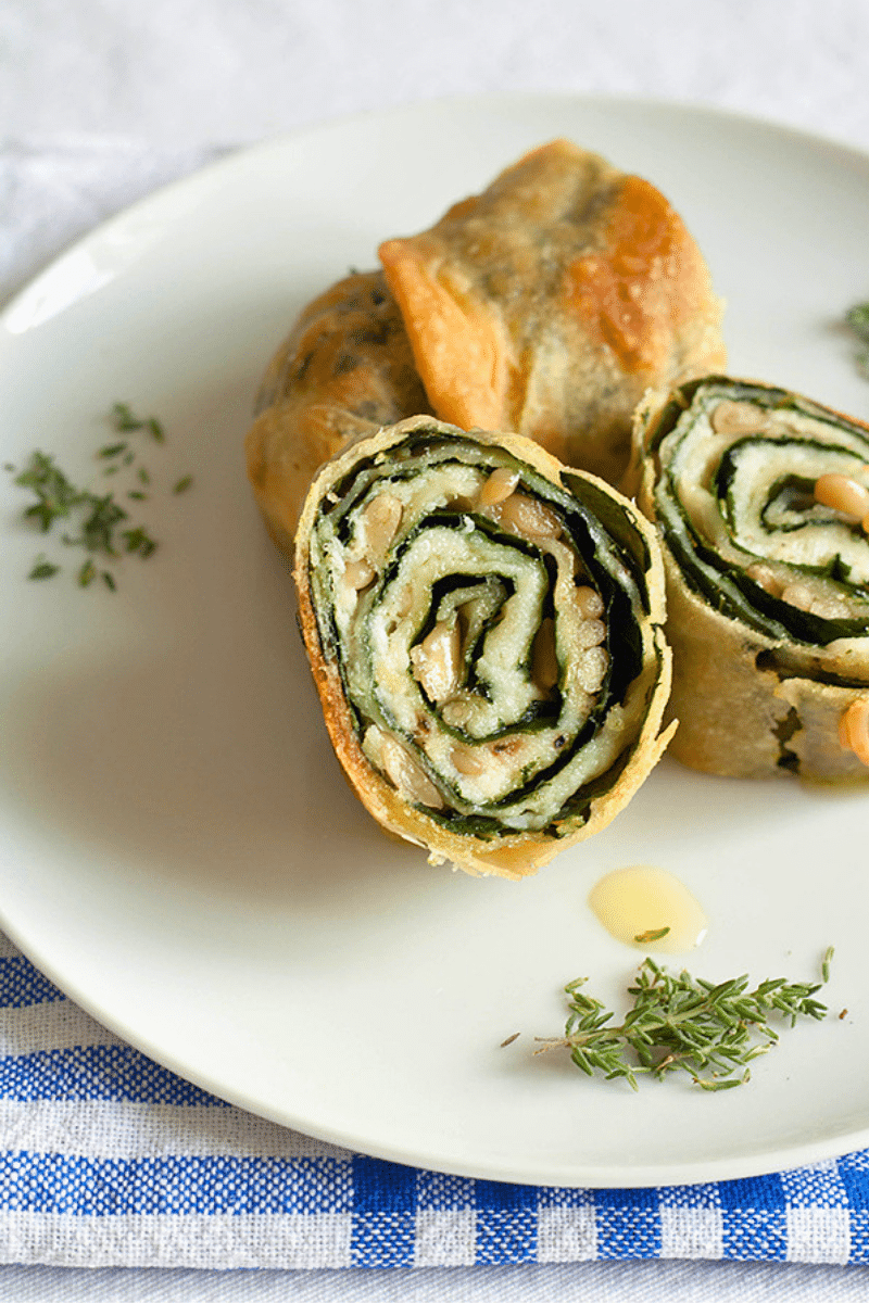 Herzhafter Strudel mit Kohl, Klippfisch